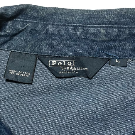 POLO RALPHLAUREN　"MADE IN U.S.A." DENIM SWING TOP