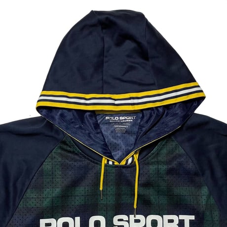 POLO SPORT RALPHLAUREN　"BLACK WATCH" MESH HOODIE