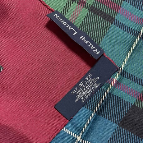 RALPHLAUREN　"GOLF" SILK BANDANNA