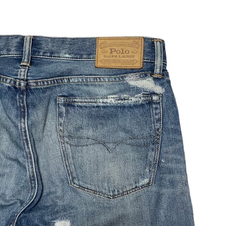 POLO RALPHLAUREN　"THE VARICK SLIM STRAIGHT" DENIM PANTS