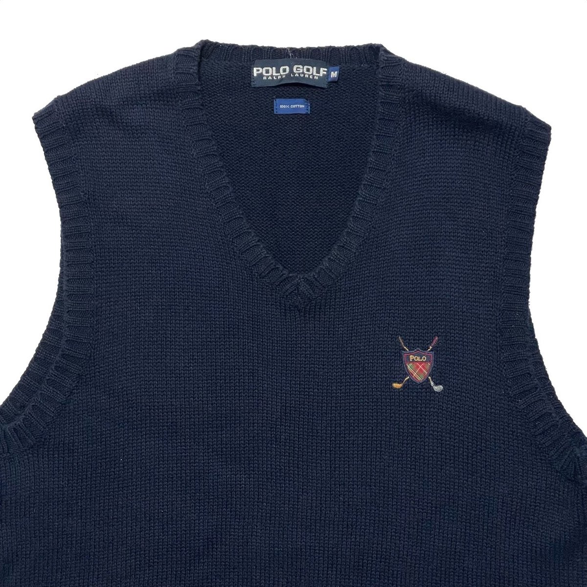POLO GOLF ネイビー Vネック ベスト 【公式通販】