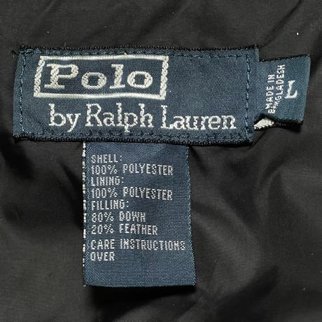 POLO RALPHLAUREN　"BLACK" DOWN JACKET