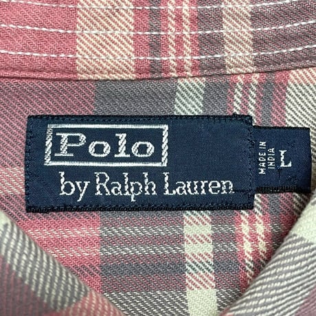 POLO RALPHLAUREN　"PLAID" S/S SHIRT