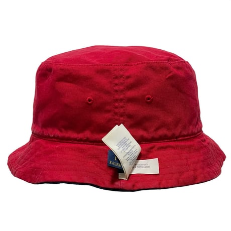 POLO RALPHLAUREN　"POLO BEAR DOT" REVERSIBLE BUCKET HAT