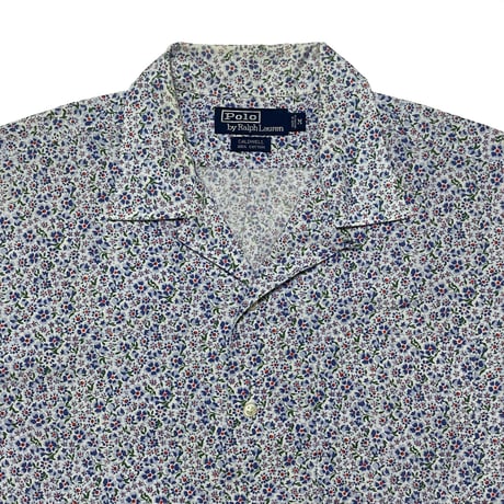 POLO RALPHLAUREN　"FLOWER" OPEN COLLAR SHIRT