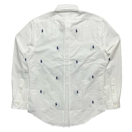 RALPHLAUREN　"DOT EMBROIDERY" BUTTON DOWN SHIRT