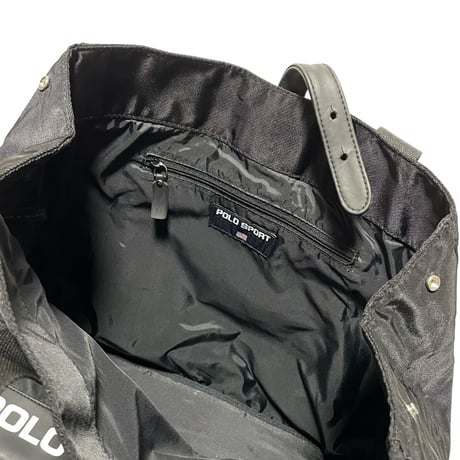 POLO SPORT RALPHLAUREN　 "90s VINTAGE" SPORT TOTEBAG (BLACK)