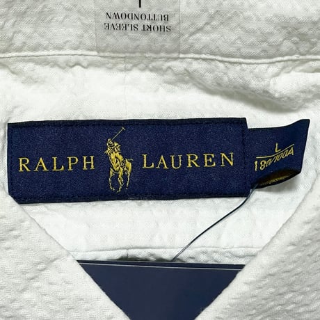POLO RALPHLAUREN　"DEAD STOCK" S/S SEERSUCKER SHIRT