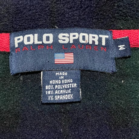 POLO SPORT RALPHLAUREN　"BLACK WATCH" HARF-ZIP FLEECE JACKET