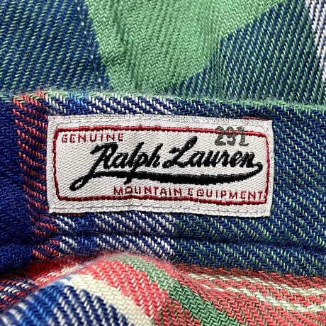 RALPHLAUREN　"PLAID" FLANNEL SHIRT