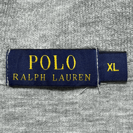 POLO RALPHLAUREN　 "HARF-ZIP" SWEAT SHIRT (GREY)