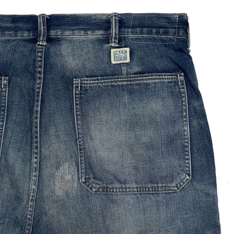 POLO RALPHLAUREN　"RIPPED" DENIM PANTS