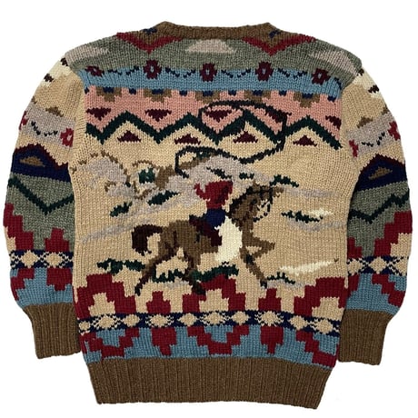 POLO RALPHLAUREN　"NATIVE PATTERN" SWEATER
