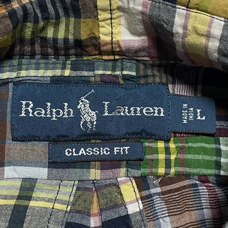 POLO RALPHLAUREN　"PATCH WORK" S/S SHIRT