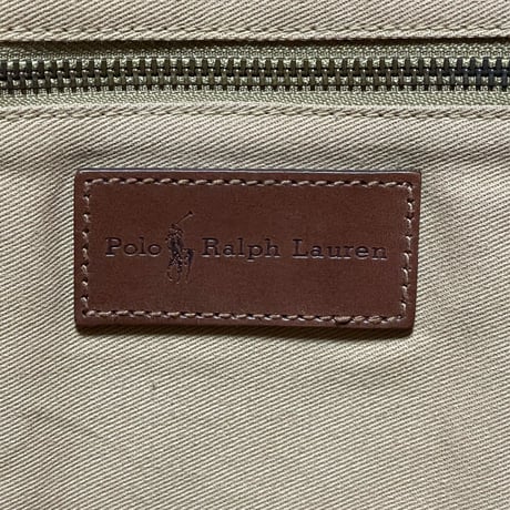 POLO RALPHLAUREN　"ZIP" TOTE BAG