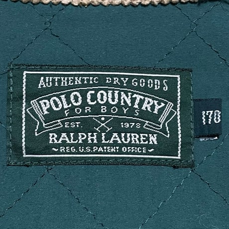 POLO COUNTRY RALPHLAUREN　"CORDUROY COLLAR" HUNTING JACKET