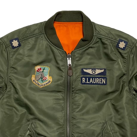 POLO RALPHLAUREN　"REVERSIBLE" MA-1 FLIGHTJACKET