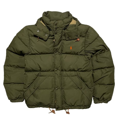 POLO RALPHLAUREN　"DETACHABLE HOOD" DOWN JACKET