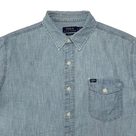 POLO RALPHLAUREN　"POLO SPORTSMAN" CHAMBRAY S/S SHIRT