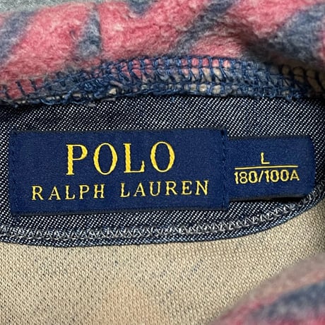 POLO RALPHLAUREN　 "NATIVE" FLEECE HOODIE (L)