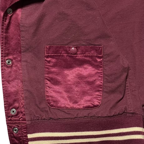 POLO RALPHLAUREN　"NEW YORK" SATIN STADIUM JACKET