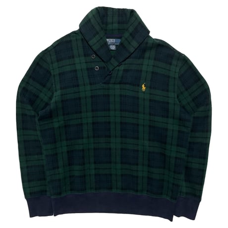 POLO RALPHLAUREN　"BLACK WATCH" COLLAR SWEAT