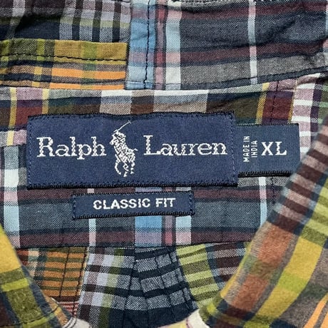 RALPHLAUREN　"PATCH WORK" S/S SHIRT