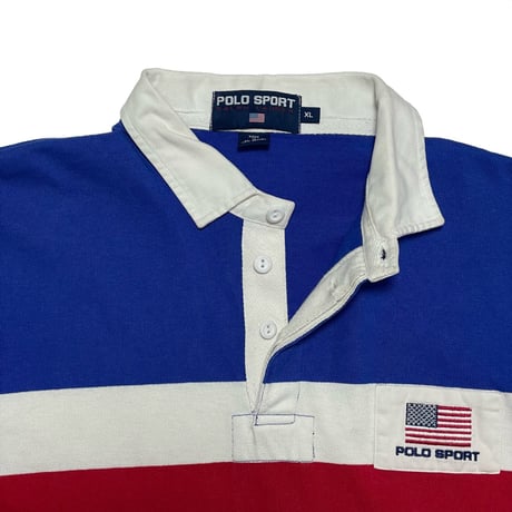 POLO SPORT RALPHLAUREN　"TRICOLORE" RUGBY SHIRT