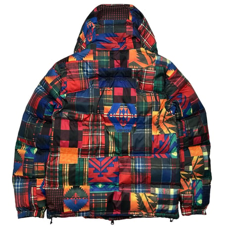 POLO RALPHLAUREN　"NATIVE PATCH WORK" DOWN JACKET