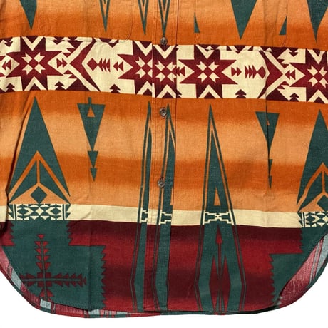 RALPHLAUREN　"NATIVE PATTERN" DOUBLE POCKET SHIRT
