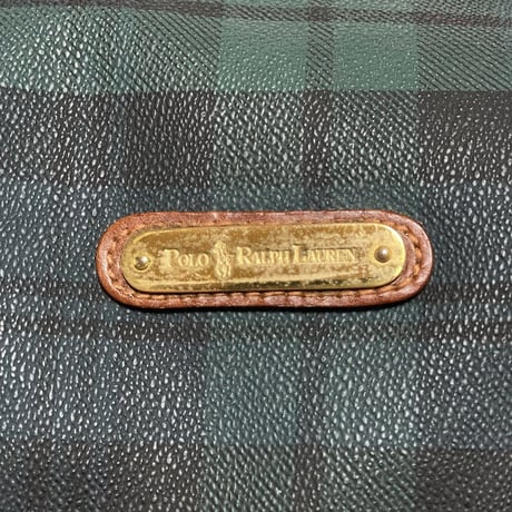 POLO RALPHLAUREN　"BLACK WATCH" TRAVELING BAG