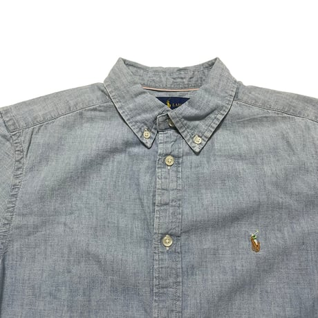 POLO RALPHLAUREN　"COTTON CHAMBRAY SHIRT" S/S SHIRT