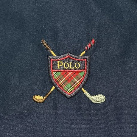 POLO GOLF RALPHLAUREN　"SHIELD LOGO" NYLON SWEAT