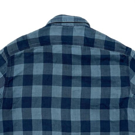 POLO RALPHLAUREN　"BUFFALO CHECK" FLANNEL INDIGO SHIRT