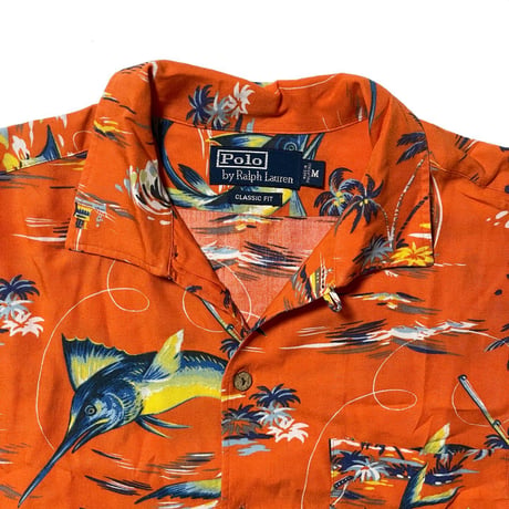 POLO RALPHLAUREN　"FISHING" ALOHA SHIRT