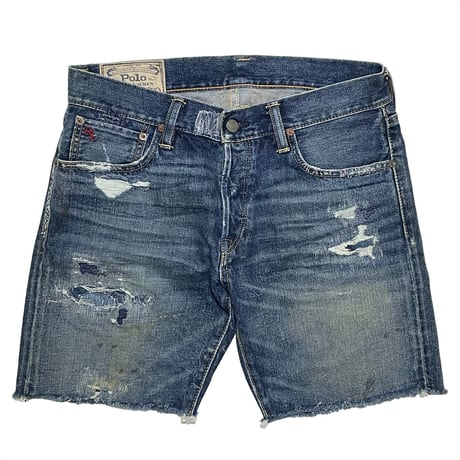 POLO RALPHLAUREN　"DAMAGE DENIM" SHORTS