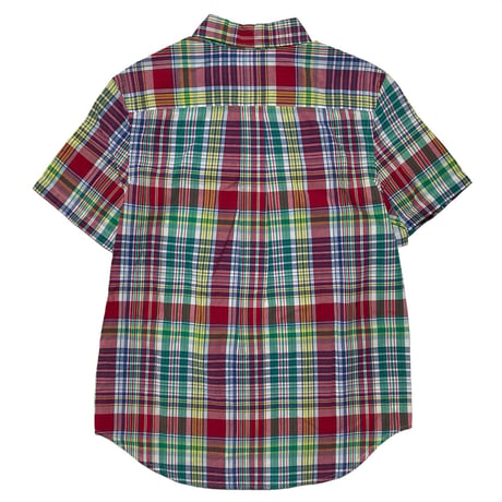 RALPHLAUREN　"MADRAS" S/S SHIRT (BOYS)