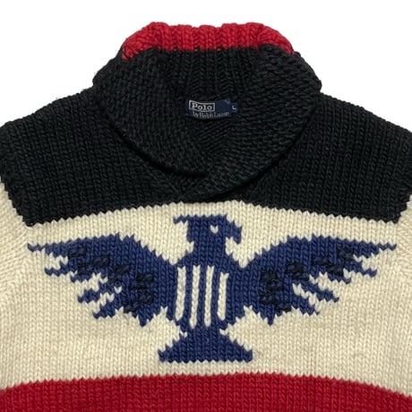 POLO RALPHLAUREN　"EAGLE" COWICHAN SWEATER