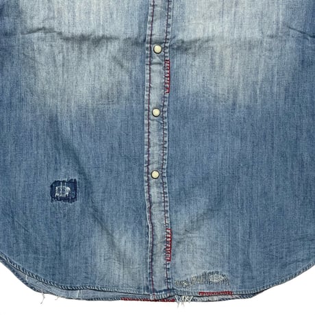 POLO RALPHLAUREN　"EMBROIDERY" CHAMBRAY SHIRT