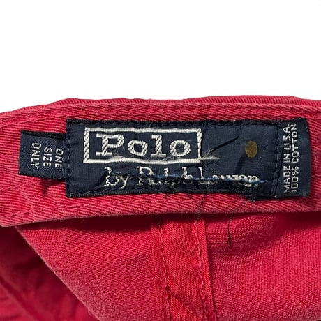 POLO RALPHLAUREN　"MADE IN USA" BASEBALL CAP