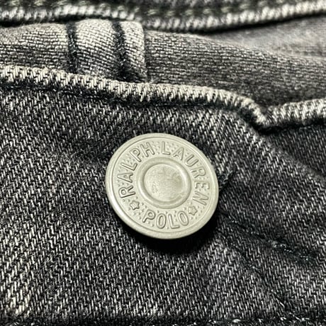POLO RALPHLAUREN　BLACK DENIM (BIG)W38