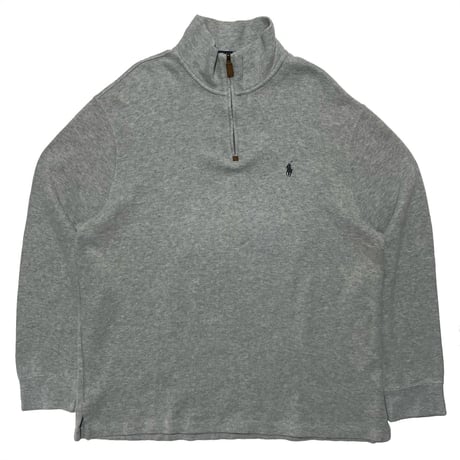 POLO RALPHLAUREN　 "HARF-ZIP" SWEAT SHIRT (GREY)