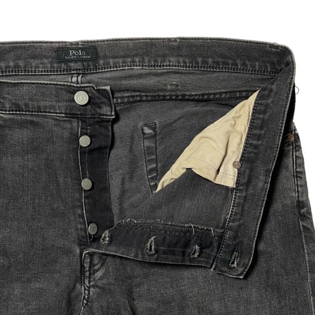 POLO RALPHLAUREN　BLACK DENIM (BIG)W38