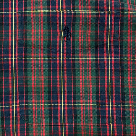 RALPHLAUREN　"CHECKED" BIG SHIRT (RED)