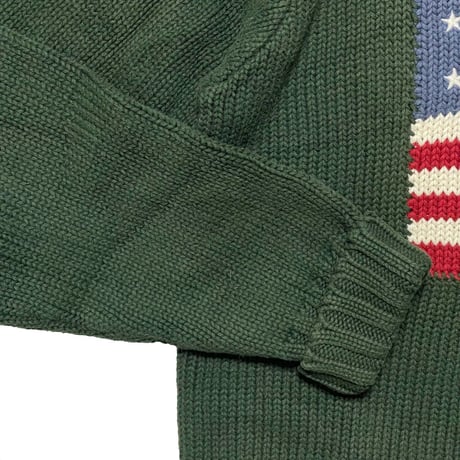POLO RALPHLAUREN　 "STARS AND STRIPES" SWEATER(VINTEGE)