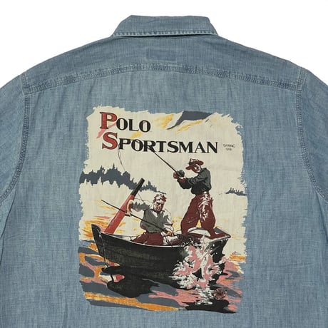POLO RALPHLAUREN　"POLO SPORTSMAN" CHAMBRAY S/S SHIRT