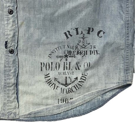 POLO RALPHLAUREN　"FLAG" CHAMBRAY SHIRT