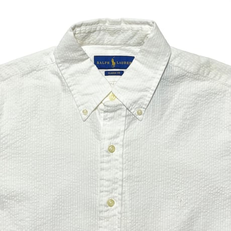 RALPHLAUREN　"SEERSUCKER" S/S SHIRT