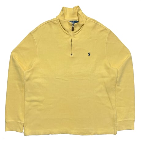 1POLO RALPHLAUREN　 "HARF-ZIP" SWEAT SHIRT (YELLOW)