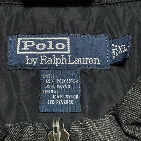 POLO RALPHLAUREN　"CHARCOAL" ZIP-UP JACKET